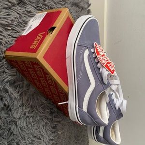 band new grey/ blue tone old skool vans